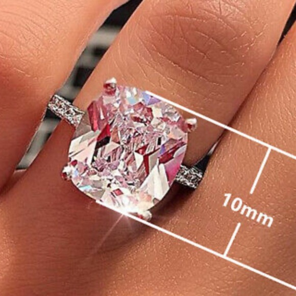 NEW 925 Sterling Silver Simulated Diamond 💍 Ring - Picture 10 of 10